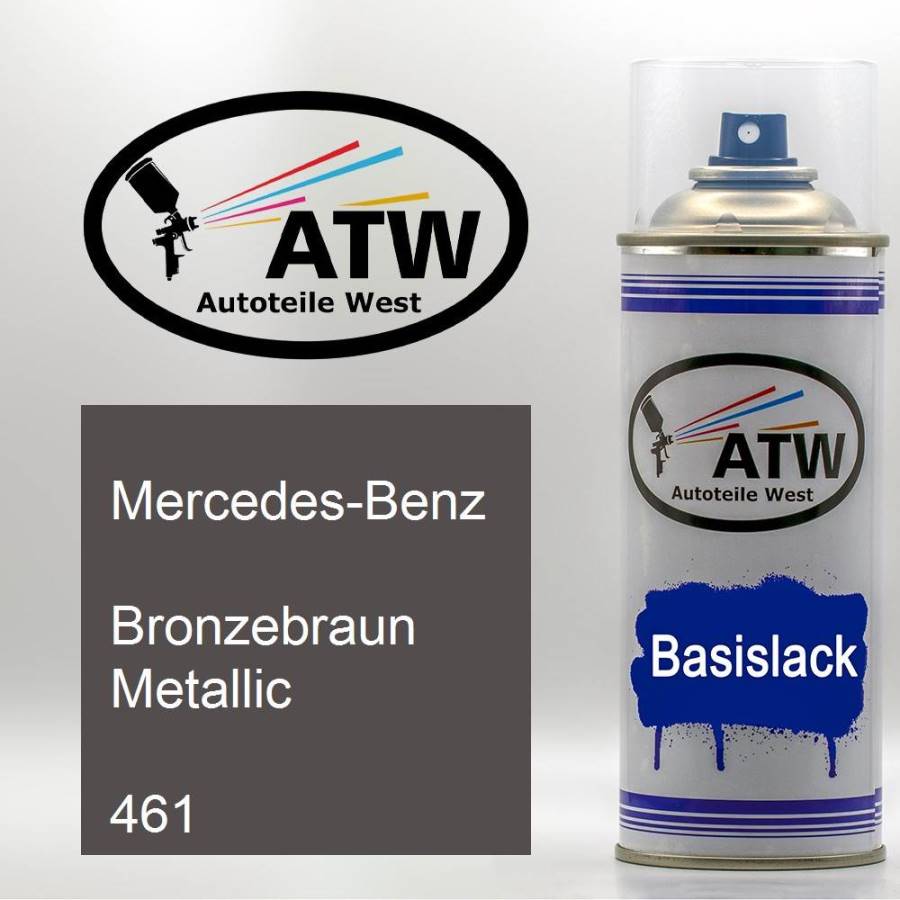 Mercedes-Benz, Bronzebraun Metallic, 461: 400ml Sprühdose, von ATW Autoteile West.